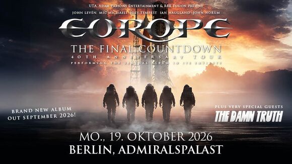 EUROPE - The Final Countdown - 40th Anniversary Tour